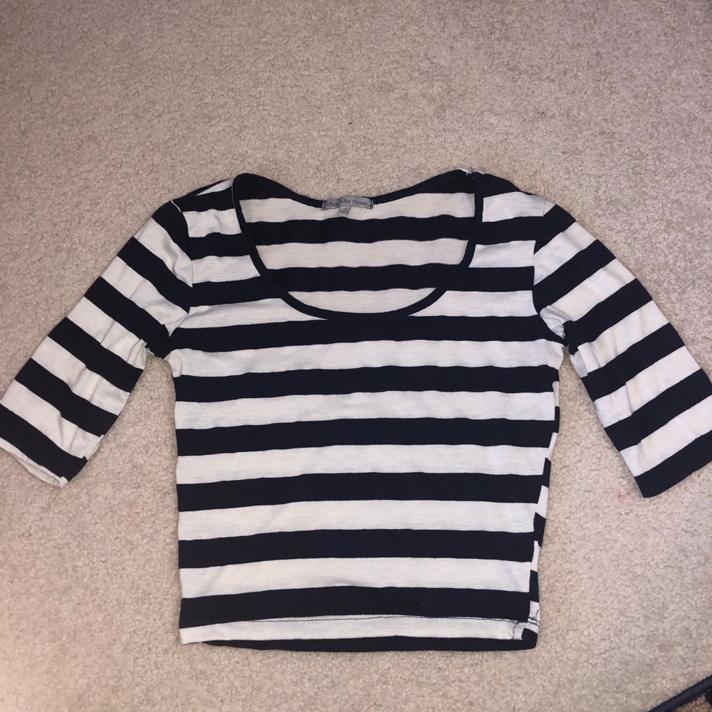 Striped Crop Top